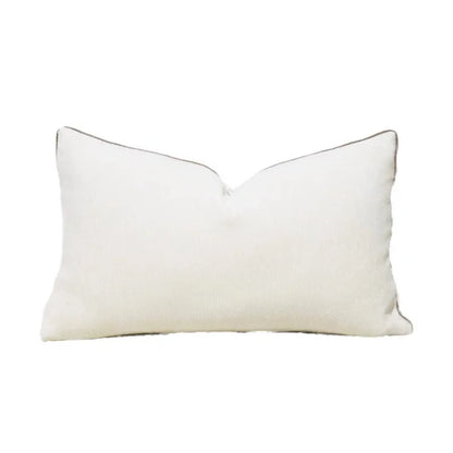 DecorBites™ Convex Rings Geometry Jacquard Pillowcase Cappuccino Luxury Cushion Cover