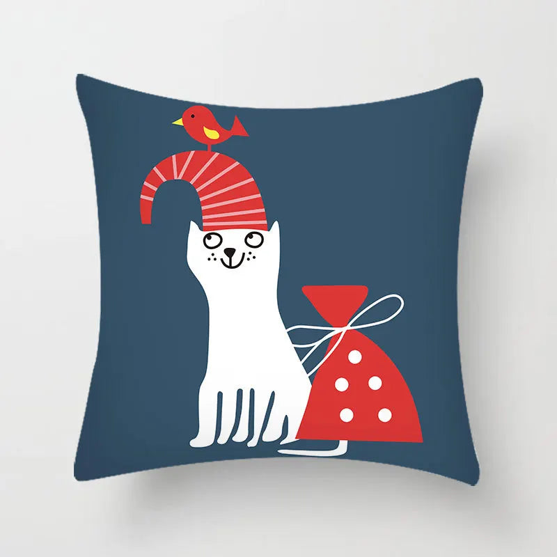™ Hello Cat Pillow Cover - Modern Design for Home Decor - Cute & Cozy