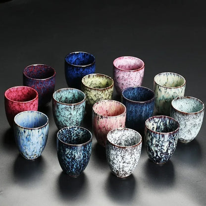 DecorBites™ Ceramic Kung Fu Tea Cups Set - Japanese Porcelain Drinkware