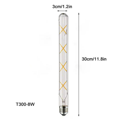 DecorBites™ LED Filament Tubular Edison Bulb 6000K T10 T185 T225 T30 T300 4W 6W 8W