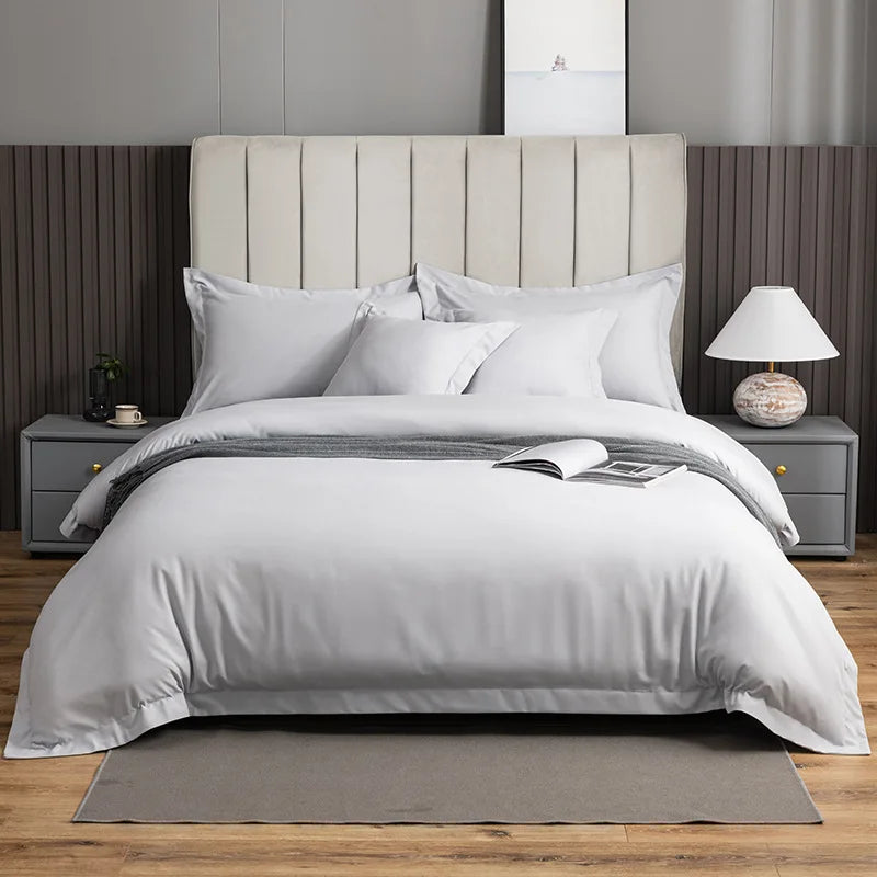 DecorBites™ Brushed Hotel Style Bedding Sets - Solid Color Duvet Set, Skin Friendly, Single Double