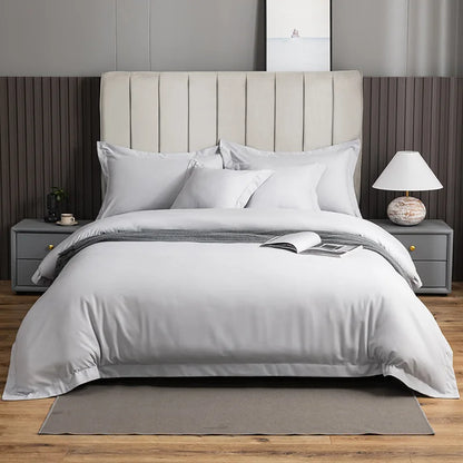DecorBites™ Brushed Hotel Style Bedding Sets - Solid Color Duvet Set, Skin Friendly, Single Double