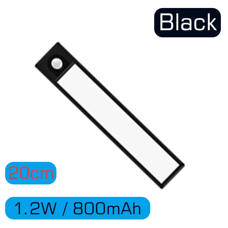 ™ LED Cabinet Light Bar: Motion Sensor, Aluminium, Long Strip, Magnet, Kitchen Closet Wardrobe