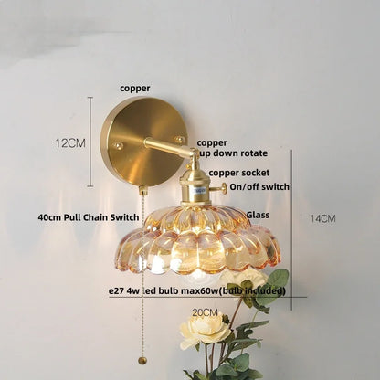 DecorBites™ Clear Glass LED Wall Light - Modern Nordic Design