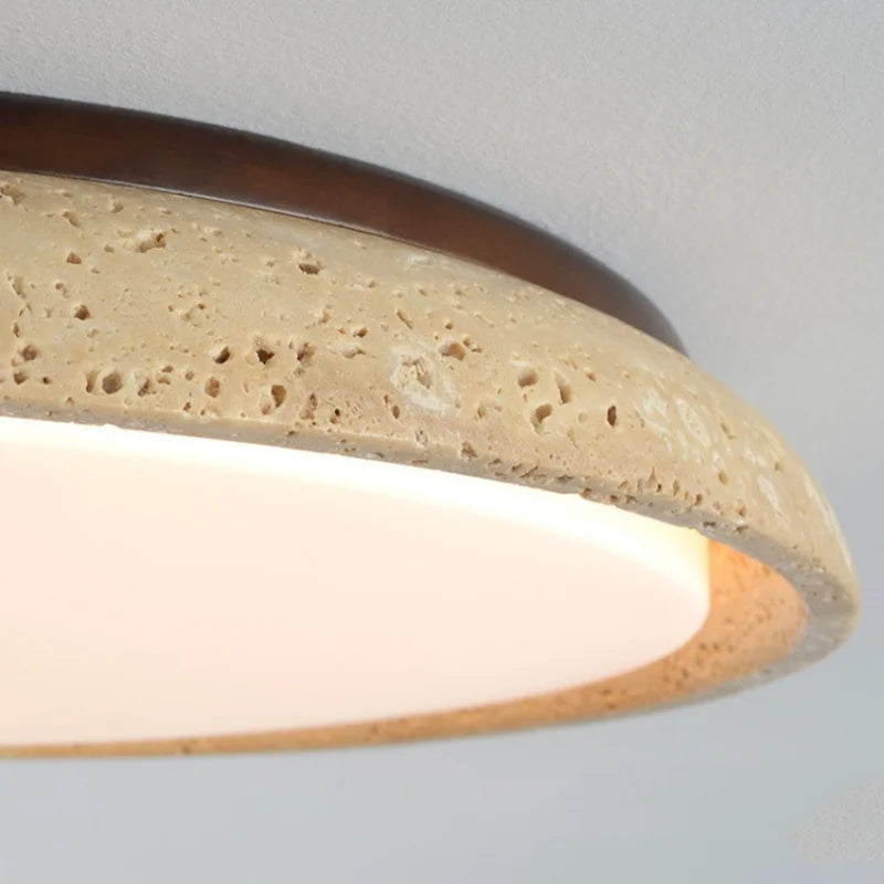 DecorBites™ Acryl Travertine LED Ceiling Lights - Modern Natural Stone Ceiling Lamp