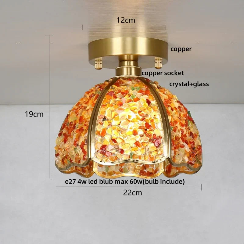 DecorBites™ Column Glass Crystal Ceiling Light for Nordic Modern Home Decor