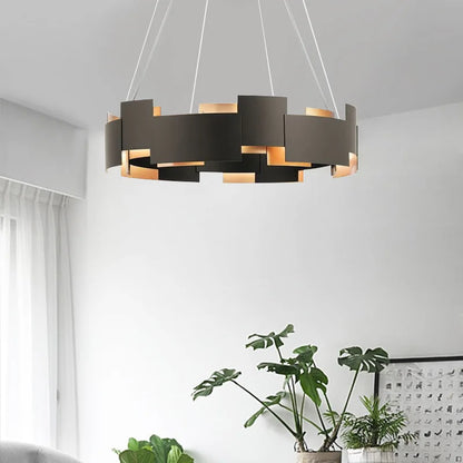 DecorBites™ Black Scandinavian Style Ceiling Chandelier LED Lustres for Living Room Bedroom