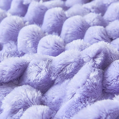 DecorBites™ Cozy Taffeta Velvet Blanket - Soft Plush Fluffy Warm Comforter for Bedroom