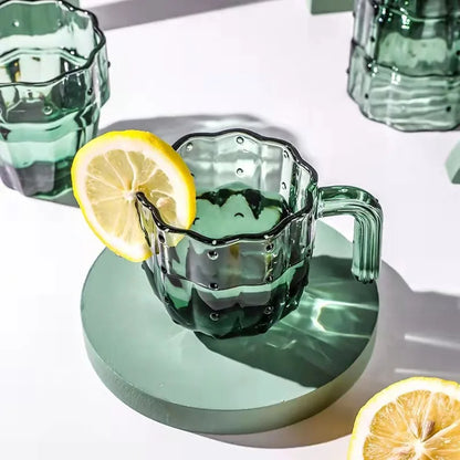 DecorBites™ Cactus Glass Mug 240ml: Creative Office Home Kitchen Drinking Cup
