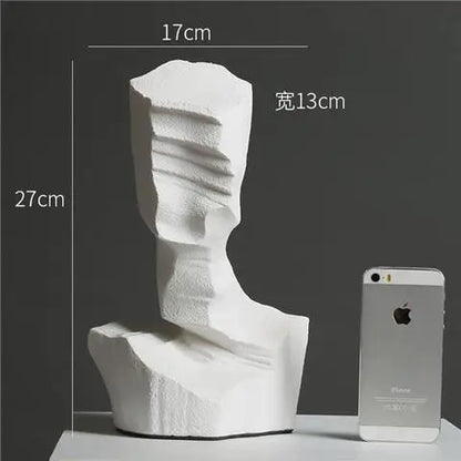 DecorBites™ Abstract Characters Sculpture Decoration for Modern Living Room Hotel Entry Wine Cabinet