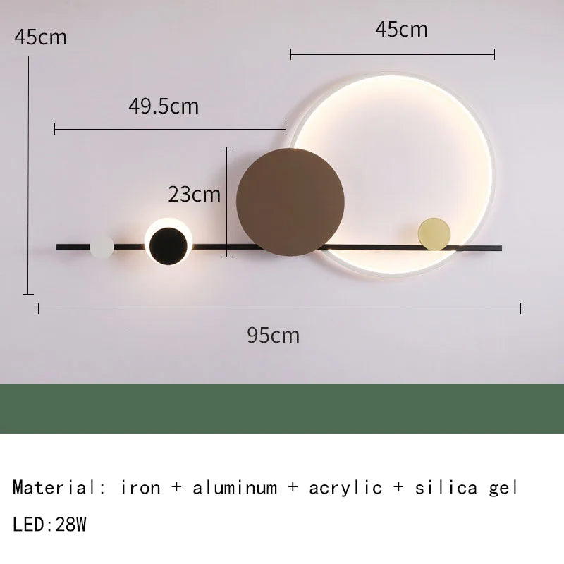 DecorBites™ Art Deco LED Wall Lights: Hotel Dining Room Sconce Stairs Aisle Corridor Lamp