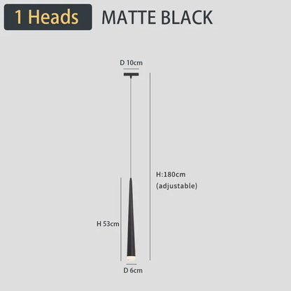 DecorBites™ Black LED Ceiling Chandelier: Stylish Staircase Lighting for Home Decor & Living Room