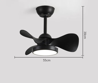 DecorBites™ 22" Children Room LED Ceiling Fan Light Remote Control Small Fan Lamp