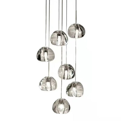 DecorBites™ Crystal Ball Nordic LED Chandelier - Modern Staircase Decorative Lighting