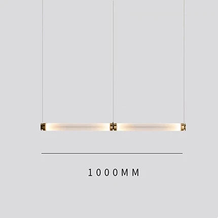 DecorBites™ Luna Glass Tube Chandelier for Kitchen Dining Staircase LED Pendant Lamp