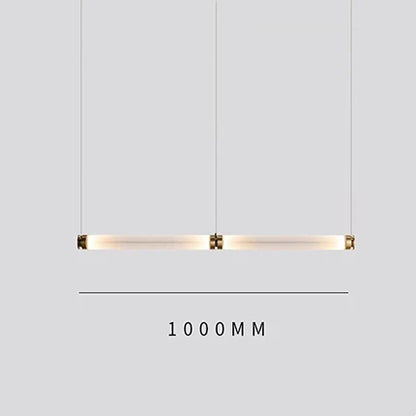 DecorBites™ Luna Glass Tube Chandelier for Kitchen Dining Staircase LED Pendant Lamp