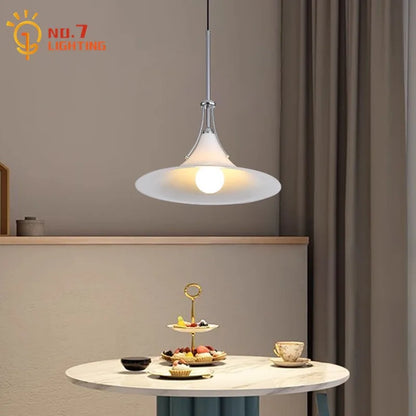 DecorBites™ French Medieval LED Iron Art Glass Pendant Lights for Home Decor