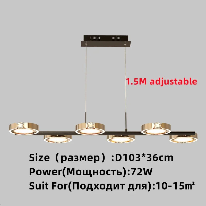 DecorBites™ Gold Plated Luxury Chandelier with Remote Control Crystals for Elegant Living & Bedroom Decor