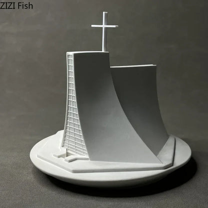 DecorBites™ Christian Church Gypsum Ornaments Luce Chapel Architecture Decoration Home Decor