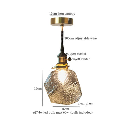 DecorBites™ Glass Pleats LED Pendant Lights for Home and Commercial Spaces
