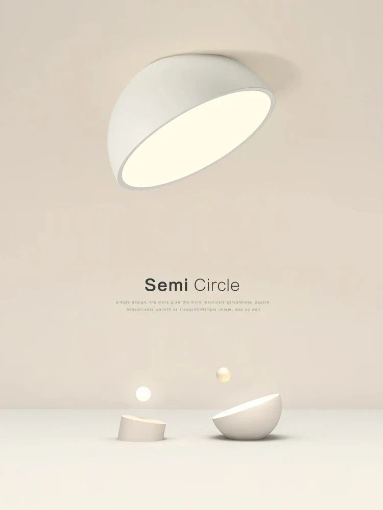 DecorBites™ LED Semicircular Ceiling Light for Bedroom, Aisle, Balcony - Modern & Creative Lighting Fixtures