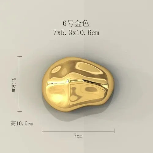 DecorBites™ 3D Stone Wall Ornaments: Room Aesthetics & Decoration - Plating Craft Stone Pendants