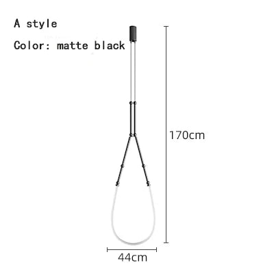 ™ Linear Creative Chandelier for Living Room Lobby, Bedroom, Hotel, Restaurant Lighting