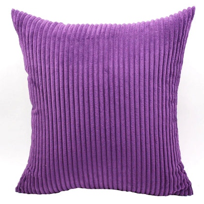 DecorBites™ Corduroy Pillow Cover: Striped Cushion for Sofa Bed - Nordic Home Decor
