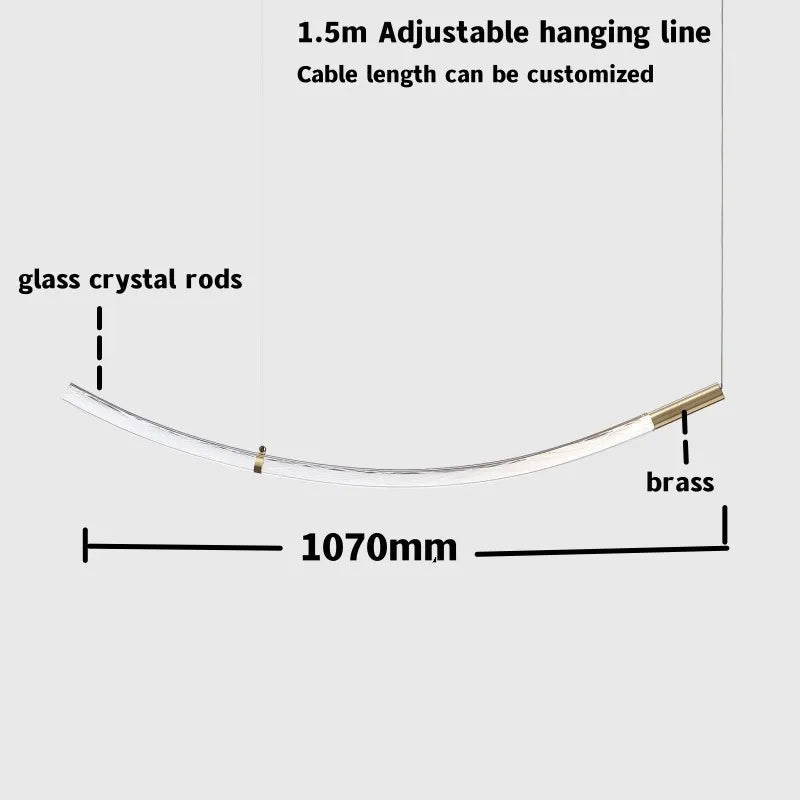 DecorBites™ Crystal Chandelier Pendant Light for Stairs Living Room Kitchen Island Dining Bar