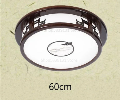 DecorBites™ Antique Style Solid Wood Led Ceiling Light for Living Room Bedroom & Study