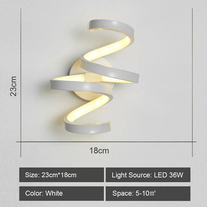 DecorBites™ LED Wall Sconce Light Acrylic Lamp for Bedroom Corridor Chandelier Style