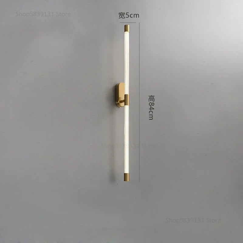 DecorBites™ Gold Geometric Lines Wall Lamps for Modern Luxury Home Decor