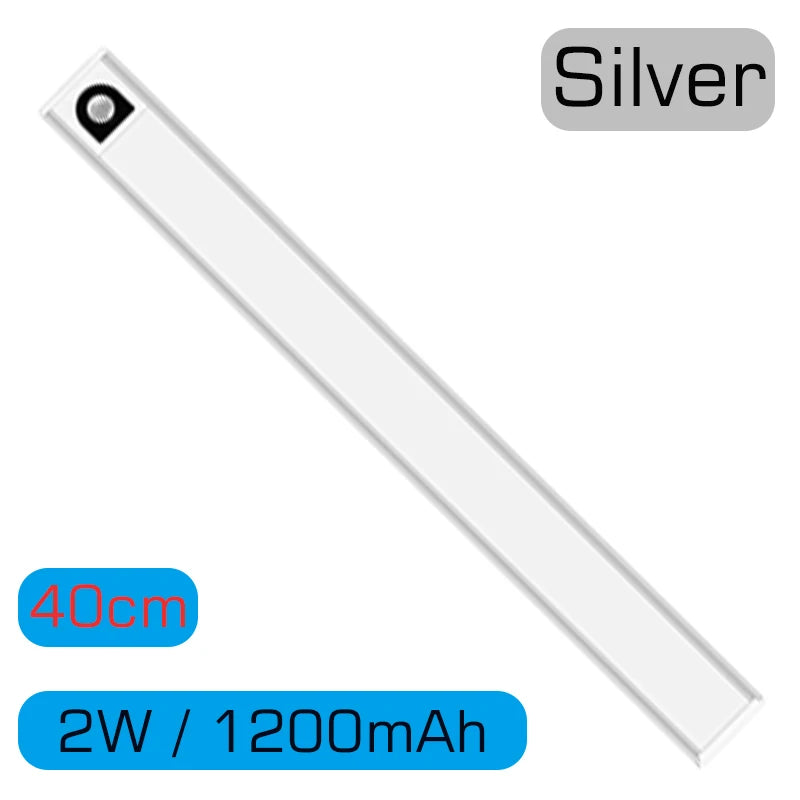 ™ LED Cabinet Light Bar: Motion Sensor, Aluminium, Long Strip, Magnet, Kitchen Closet Wardrobe
