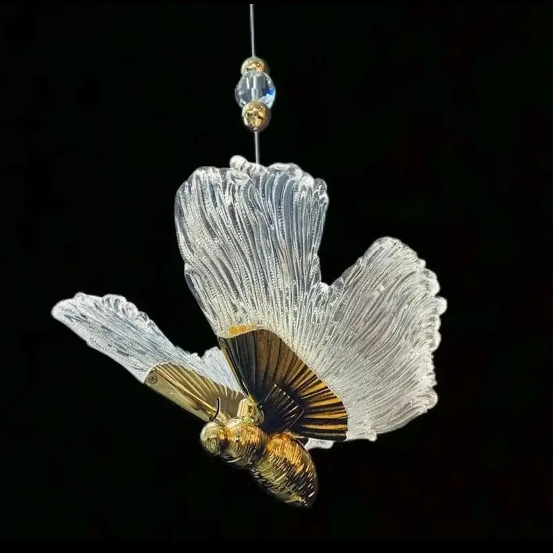 DecorBites™ Luxe Bedside Lamp, Butterfly Pendant, Minimalist Living Room Bar Desk Light