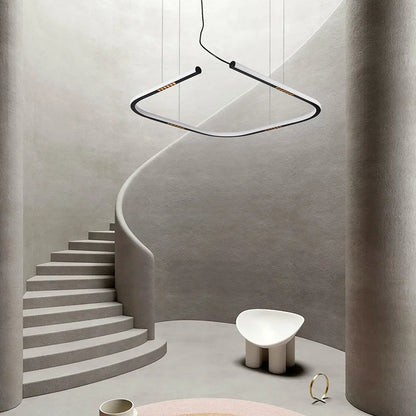 DecorBites™ LED Square Sensor Chandelier for Living Room Lighting
