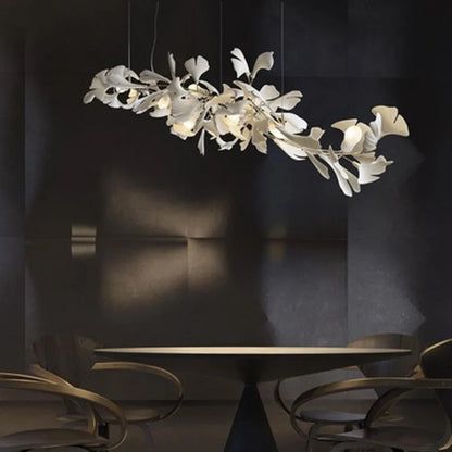 DecorBites™ Copper Ceramic Leaf Chandelier Lantern for Indoor Living Room & Lobby - Luxury Light