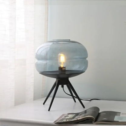 DecorBites™ Glass & Metal Nordic Sofa Desk Lamp for Postmodern Bedroom & Living Room