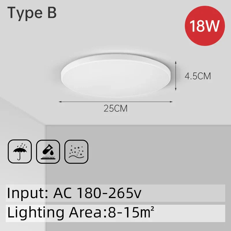 DecorBites™ LED Ceiling Lights for Modern Spaces