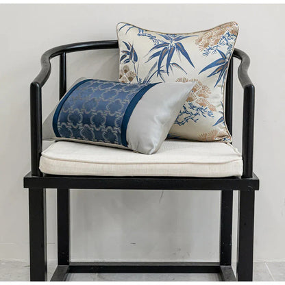 DecorBites™ Chinoiserie Decor Throw Pillow Cover 45x45cm for Living Room Bedroom