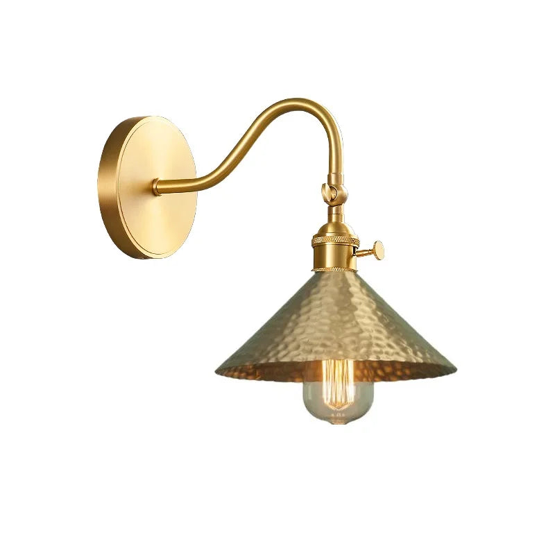 DecorBites™ LED Copper Wall Lights | Pull Chain Switch | Indoor Bedroom Living Room Lamp