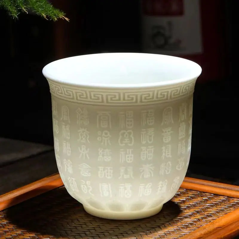 DecorBites™ Bone China Tea Cup Set | Cute Goat Fat Jade Ceramic Teacups & Mugs