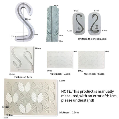 DecorBites™ 3D Wings Cake Mold Swan Neck Decoration Silicone - Kitchen Accessories