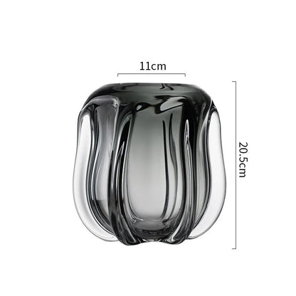 DecorBites™ Glass Vase for Hydroponics & Flower Arrangement - Home Decor Accent