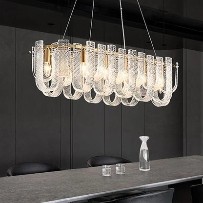 DecorBites™ Dimmable LED Copper Ceiling Chandelier for Luxurious Living Room Lighting
