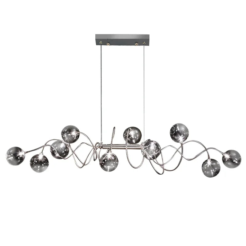 DecorBites™ LED Glass Pendant Chandelier for Living Room Dining Bedroom Cafe