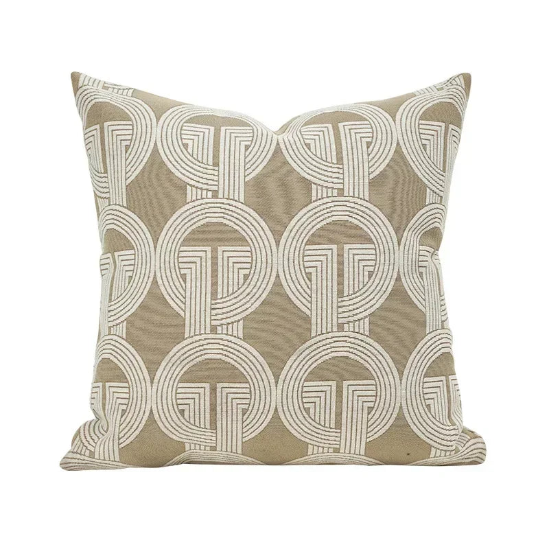 DecorBites™ Geometric Jacquard Cushion Cover Modern Luxury Decorative Pillows