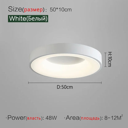 DecorBites™ 2023 Minimalist Round Dining Room Master Bedroom Ceiling Lamp