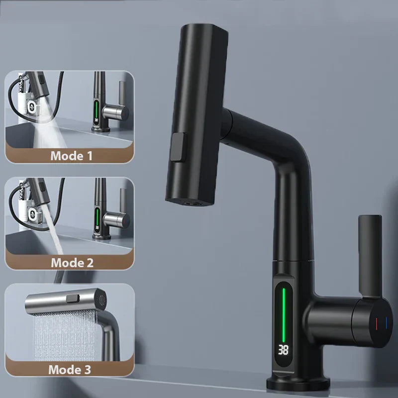 DecorBites™ Digital Display Basin Faucet with Temperature Control