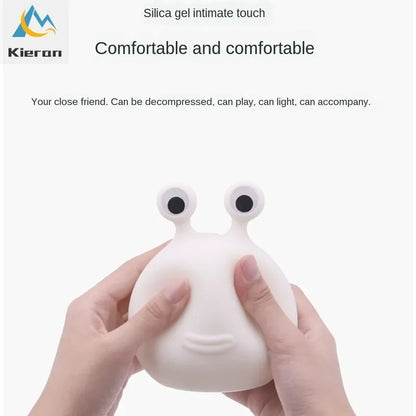 DecorBites™ Cartoon Slug Night Light: Silicone LED Lamp for Bedroom, Baby Feeding, Room Decor