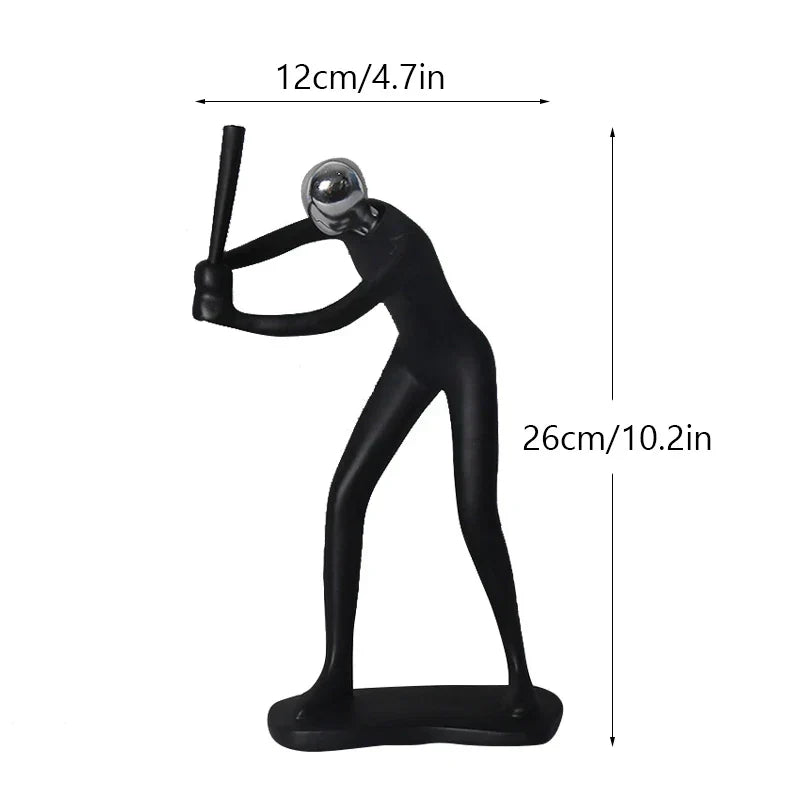 DecorBites™ Abstract Athlete Statue Sculpture for Home Office Decor